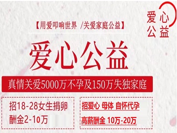 花山捐卵助孕生子 爱心志愿者招募